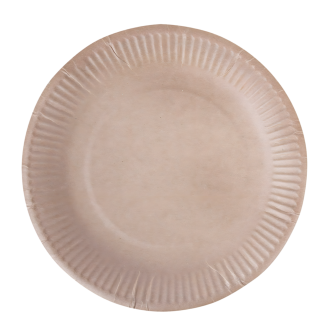 Hosti Brown Paper Plates D23cm x 100