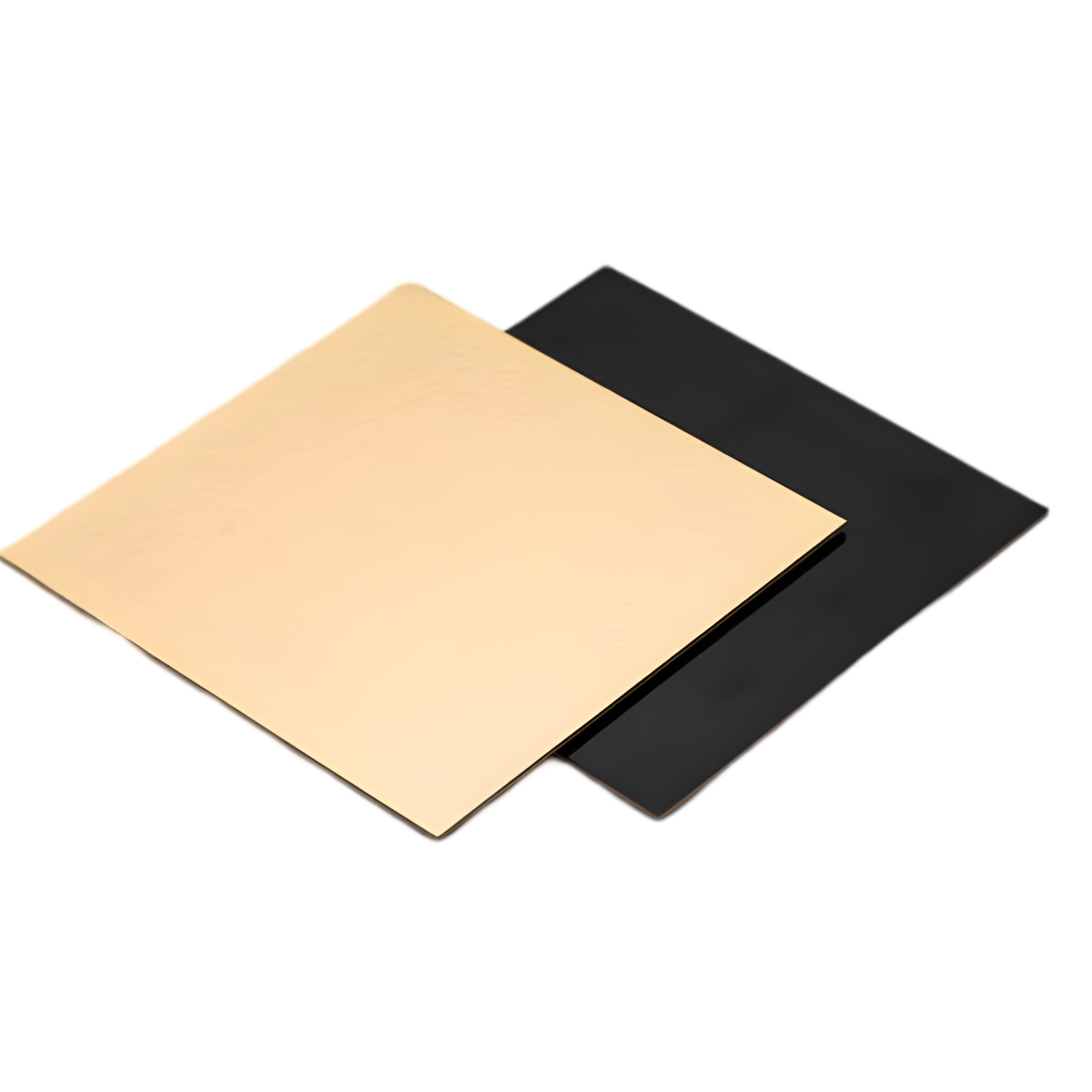 Square Cake base Black/Gold 25x25cm